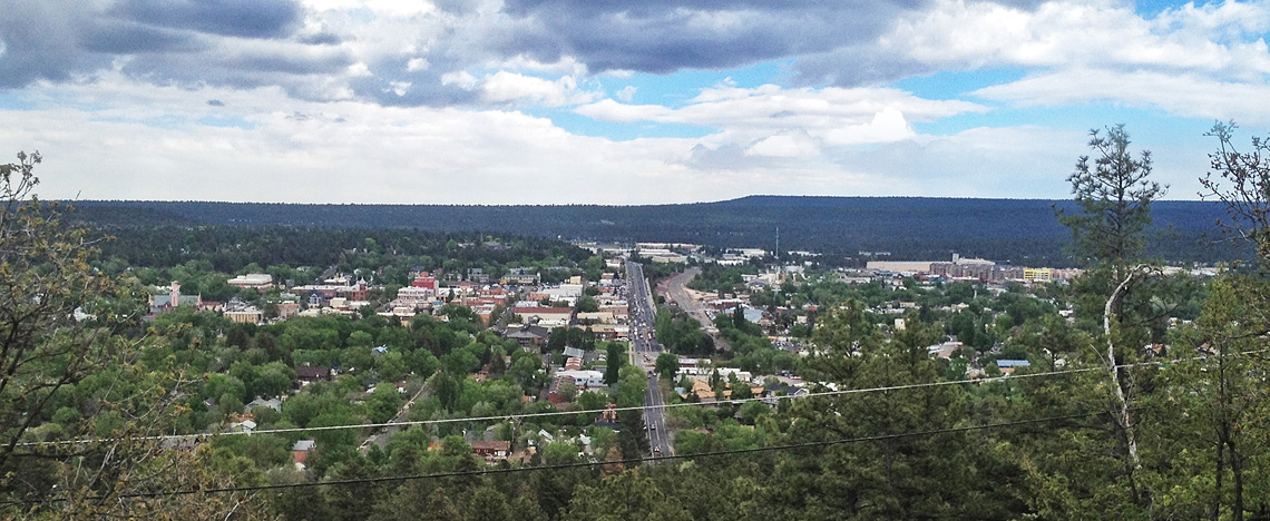 Flagstaff Lowell observatory mountain view