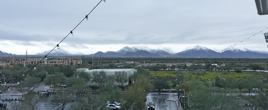 Snow in Scottsdale