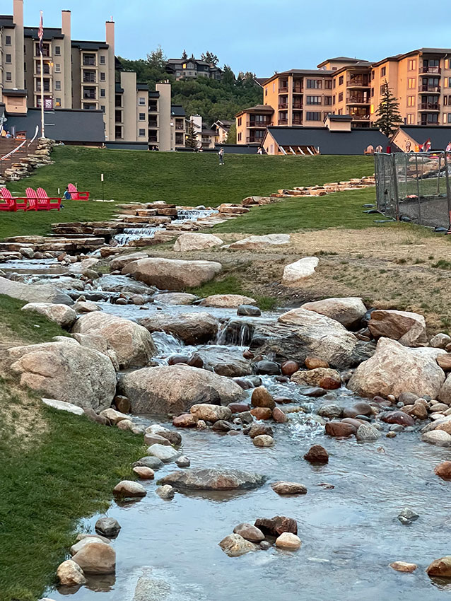 Steamboat Springs ski area at summer